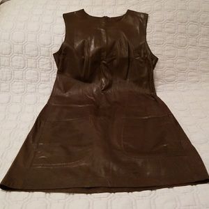 Vince Real leather dress